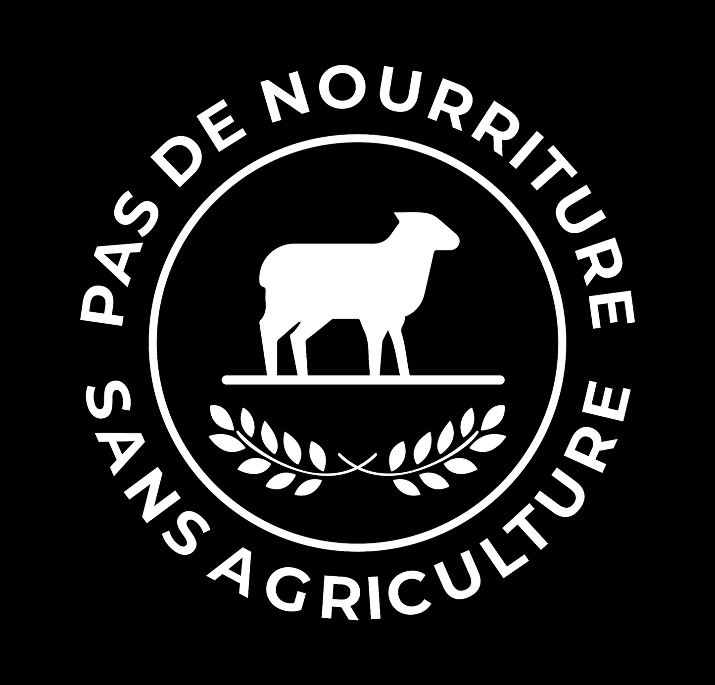 Autocollant BLANC 5 po - Mouton